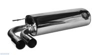 Bastuck Rear silencer with double tailpipe 2x Ø 76...