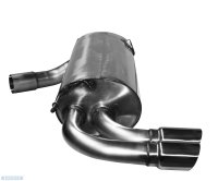 Bastuck Rear silencer with double tailpipe 2x Ø 76...