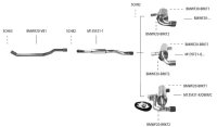 Bastuck Tube replacing front silencer - BMW 1 Series F20/F21 1.6T/2.0T/3.0T (+LCI/M140i)