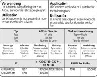 Bastuck Tube replacing catalyst - BMW 1 Series F20/F21 2.0T / BMW 2 Series F22/F23 2.0T / BMW 3 Series F30/F31 2.0T / BMW 4 Series F32/F33/F36 2.0T (w/o Facelift)