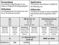 Bastuck Ersatzrohr für Vorschalldämpfer - BMW 1er Serie F20/F21 Facelift 2.0T/3.0T LCI/M140i / 16+ BMW 2er Serie F22/F23 Facelift 220i/230i/M240i 2.0T/3.0T LCI (Modelle mit Partikelfilter / ohne F23 Cabrio)