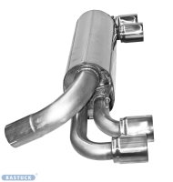 Bastuck Rear silencer with double tailpipe LH + RH 2 x...