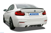 Bastuck Endschalldämpfer mit Einfach-Endrohr 30° schräg geschnitten, 1 x Ø 90 mm LH + RH (im RACE Look)  - BMW 2er Serie F22/F23 1.5T/2.0T/3.0T (+LCI/M235i/M240i/Diesel)