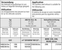 Bastuck Pair of link pipes from particle filter - 21+ BMW 2er Serie G42 M240i xDrive
