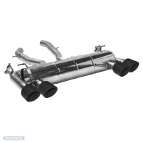 Bastuck Rear silencer LH+RH with double tailpipe carbon...
