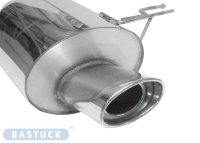 Bastuck Rear silencer with single tailpipe oval 153 x 95...