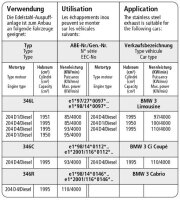 Bastuck Verbindungsrohr - BMW 3er Serie E46 318d/320d Limousine/Kombi