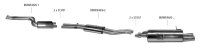 Bastuck Rear silencer with double tailpipes oval 2 x 89 x...