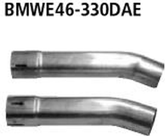 Bastuck Adaptor set rear silencer on original system - BMW 3 Series E46 330d (120+135+150 KW) Saloon/Estate/Coupé