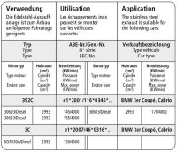 Bastuck Front link - BMW 3 Series E90/E91/E92/E93 316d/318d/320d/325d/330d (w/o Models with N47D20A/Diesel Engine)