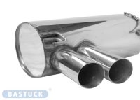 Bastuck Rear silencer with double tailpipes SLASH 2 x...