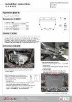 Hardrace Front Lower Skid Plate - 20+ Toyota Yaris / Vitz GR GXPA16/MXPA12