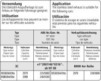 Bastuck Ersatzrohr für Vorschalldämpfer - BMW 3er Serie F30 1.6T/2.0T/3.0T/Diesel / BMW 4er Serie F32 2.0T/3.0T/Diesel