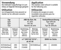 Bastuck Endschalldämpfer mit Doppel-Endrohr 20° schräg mit Lippe 2x Ø 76 mm - BMW 3er Serie F30/F31 1.6T/2.0T/Diesel / BMW 4er Serie F32/F33/F36 2.0T/Diesel