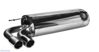 Bastuck Rear silencer with double tailpipe, cut 20°...