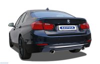 Bastuck Rear silencer with single tailpipe Ø 90 mm LH + RH (with RACE look) - BMW 3 Series F30/F31 1.6T/2.0T/3.0T/Diesel / BMW 4 Series F32/F33/F36 2.0T/3.0T/Diesel