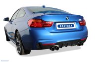 Bastuck Rear silencer with exhaust flap and double tailpipe 2 x Ø 85 mm LH + RH Carbon - BMW 3 Series F30/F31 1.6T/2.0T/3.0T / BMW 4 Series F32/F33/F36 2.0T/3.0T