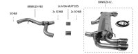 Bastuck Endschalldämpfer mit Einfach-Endrohr 1x Ø 100mm LH+RH (im RACE Look), mit Klappensteuerung - 19+ BMW 3er Serie G20/G21 320i/330i (Modelle ohne Serienklappensteuerung)