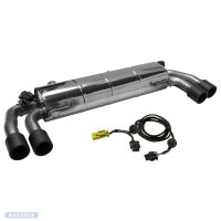 Bastuck Rear silencer with double tailpipe carbon 2x...