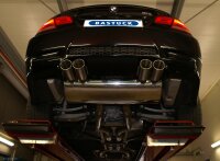 Bastuck Rear silencer with double tailpipes 2 x Ø 85 mm LH + RH (with RACE look) - BMW 3 Series E90 M3