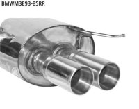 Bastuck Rear silencer with double tailpipes 2 x Ø...