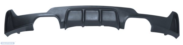 Bastuck Rear valance insert, with cut out for 2 x double tailpipes, black matt, ready to paint - BMW 4 Series F32/F33/F36 2.0T/3.0T/Diesel (Models with M-Package only)