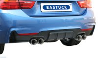 Bastuck Heckschürzeneinsatz, mit Ausschnitt für 2 x Doppel-Endrohr, Schwarz matt, lackierfähig - BMW 4er Serie F32/F33/F36 2.0T/3.0T/Diesel (nur Fahrzeuge mit M-Paket)