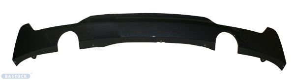 Bastuck Rear valance insert, with cut out for 2 x single tailpipes, black matt, ready to paint - BMW 4 Series F32/F33/F36 2.0T/Diesel (Models with M-Package only)