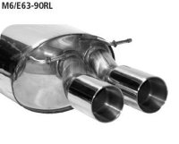Bastuck Rear silencer LH with double tailpipe 2 x...
