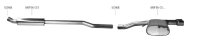 Bastuck Rear silencer with double tailpipe 2 x Ø 85 mm central exit - Mini Cooper S F56 (+JCW / SD)