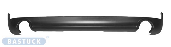 Bastuck Rear valance insert with cut-out for double tailpipe LH+RH exit, can be painted body colour - Mini Clubman R56