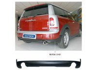 Bastuck Rear valance insert with cut-out for double tailpipe LH+RH exit, can be painted body colour - Mini Clubman R56