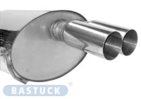 Bastuck Rear silencer with double tailpipes Ø 76...