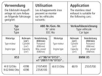 Bastuck Vorschalldämpfer - BMW X5 E53 8-Zylinder 4.4 Benziner (ohne Facelift)