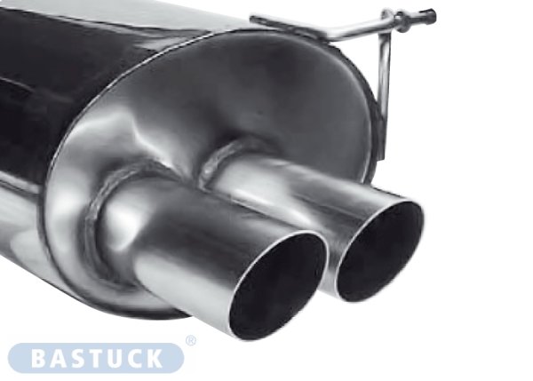 Bastuck Rear silencer with double tailpipes 2 x Ø 76 mm - BMW Z3 Roadster/Coupé 2.2/3.0