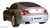 Bastuck Endschalldämpfer mit Doppel-Endrohr Slash 2 x Ø 76 mm - 06-08 BMW Z4 E85 Roadster/Coupé