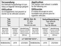 Bastuck Endschalldämpfer mit Einfach-Endrohr 1 x Ø 100 mm 30° schräg geschnitten (im RACE Look) LH links - BMW Z4 E89 Bi-Turbo sDrive35i/sDrive35is