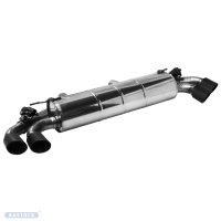Bastuck Rear silencer with double tailpipe carbon 2x...