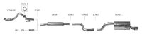 Bastuck Rear silencer with single tailpipe 1 x Ø 90 mm - 11+ Chevrolet Aveo 2