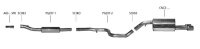 Bastuck Rear silencer with single tailpipe 1 x Ø 90 mm - Citroen C3/DS3