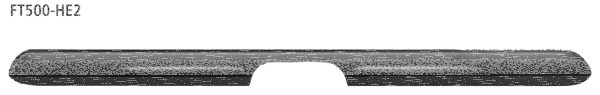 Bastuck Rear valance insert - can be painted body colour, with cut out for double tailpipes central exit - Fiat 500
