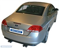 Bastuck Double tailpipes with inward curl, cut 20° 2 x Ø 76 mm LH + RH - 03+ Ford C-Max / 04+ Ford Focus 2