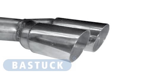 Bastuck Rear silencer with double tailpipes Ø 76 mm left side - Ford Cougar