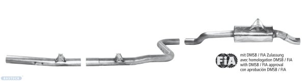 Bastuck Group A – Sports exhaust - 08+ Ford Fiesta JA8 1.6 Petrol