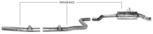 Bastuck Gruppe A – Motorsportanlage - 08+ Ford Fiesta JA8 1.6 Benziner