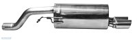 Bastuck Rear silencer with double tailpipes, 2 x 76 mm,...