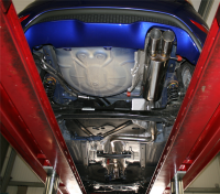 Bastuck Rear silencer with double tailpipes, 2 x 76 mm, cut 20° - Ford Fiesta JA8 1.0T EcoBoost (+ST/ST200)