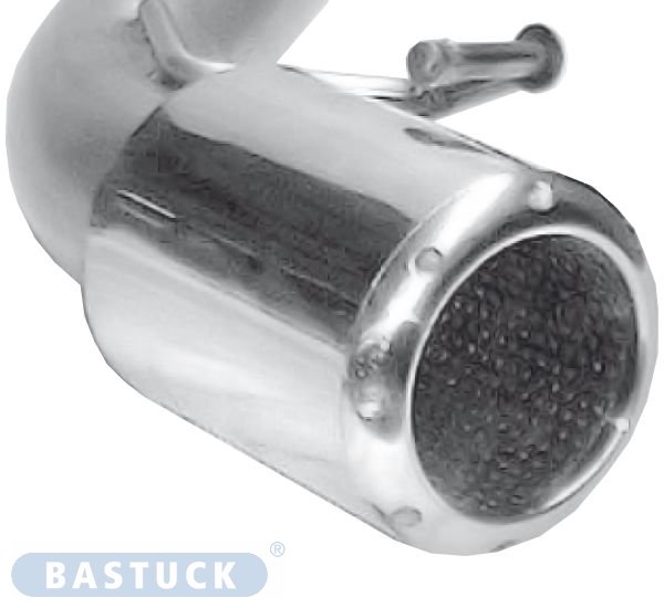 Bastuck Single tailpipe 1 x Ø 100 mm (machined design similar to Audi TT instruments) - 02-04 Ford Focus RS