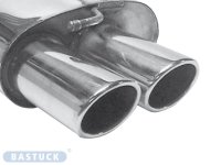 Bastuck Rear silencer with double tailpipes oval 2 x 89 x...