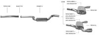 Bastuck Endschalldämpfer mit Einfach-Endrohr 1 x Ø 90 mm - Ford Focus 3 1.0T/1.5T/1.6T EcoBoost